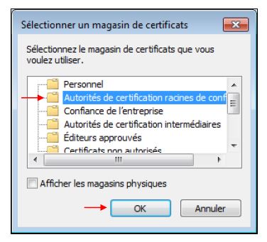 Magasin de certificat